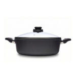 סיר סוטאז' Swiss Diamond דגם XD בקוטר 28 ס"מ ונפח 5 ליטר – מבט חזיתי.