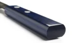 סכין שף יפני דמשק Yaxell 34600 בגימור מכות פטיש על רקע לבן