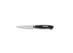 סכין ירקות גרמנית קלה וקומפקטית F. Dick ActiveCut 9cm. סכין עבודה יומיומית למטבחים מקצועיים F. Dick ActiveCut. מבט על פרופיל החיתוך הדק והחד של סכין F. Dick ActiveCut. סכין מטבח מקורית תוצרת גרמניה F. Dick סדרת ActiveCut. צילום מוצר מבודד של סכין ירקות ופירות F. Dick על רקע לבן.