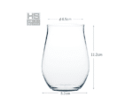 כוס זכוכית דקה Toyo-Sasaki FINO Tulip 415ml עם סימוני גובה וקוטר